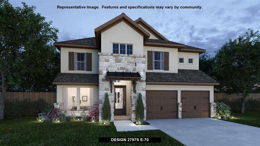 New Home Design, 2,797 sq. ft., 4 bed / 3.5 bath, 2-car garage