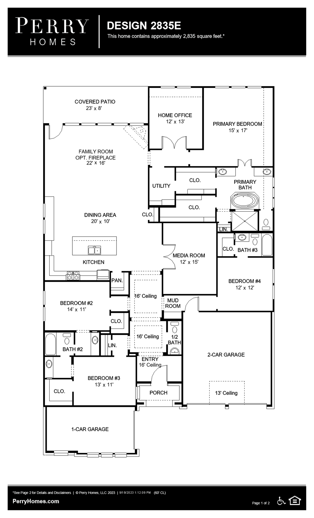 Floor Plan for 2835E