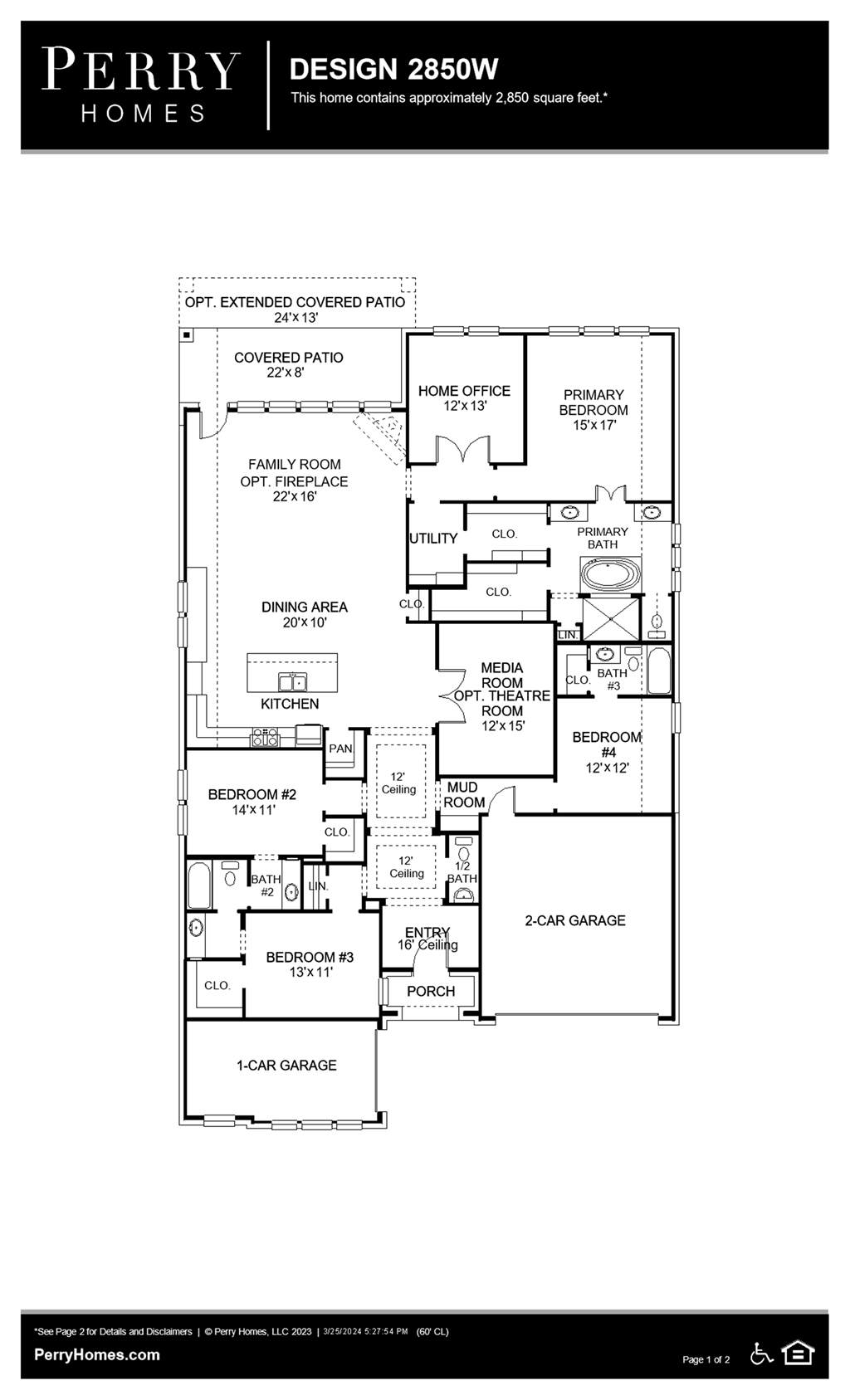 Floor Plan for 2850W