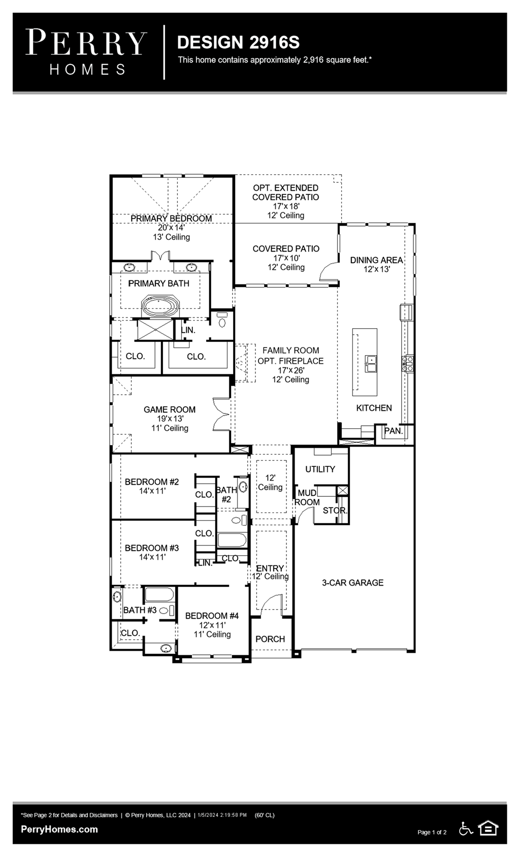 Floor Plan for 2916S