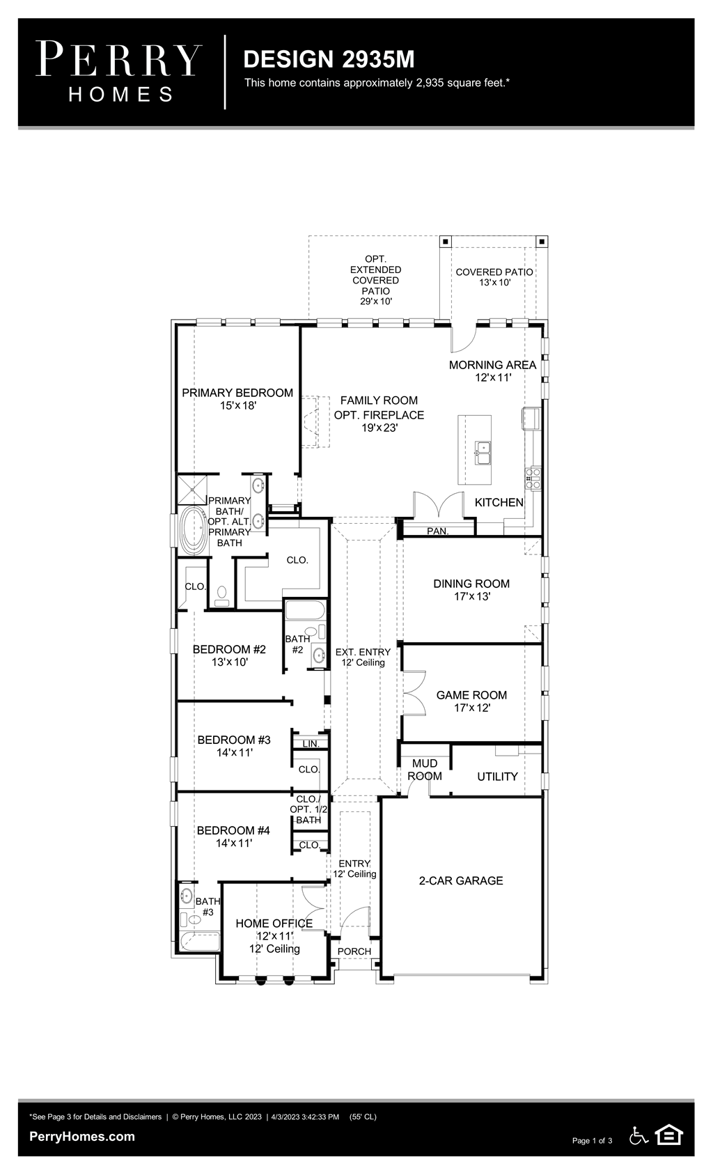 Floor Plan for 2935M