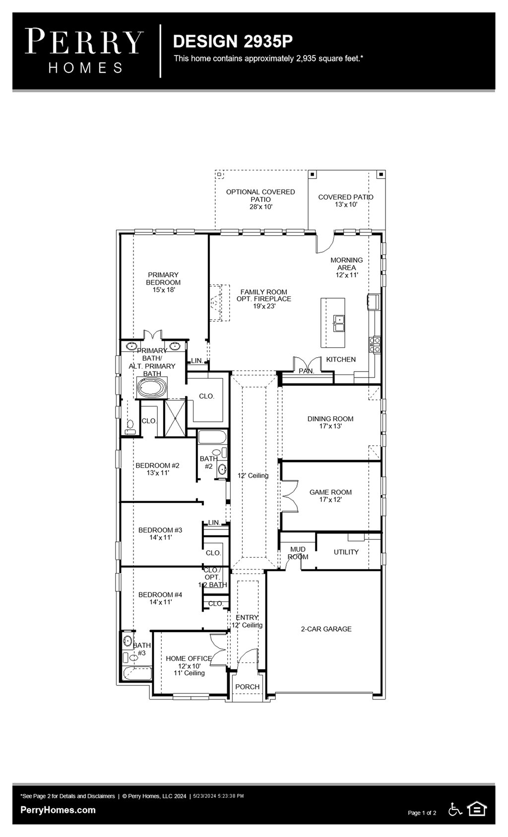 Floor Plan for 2935P