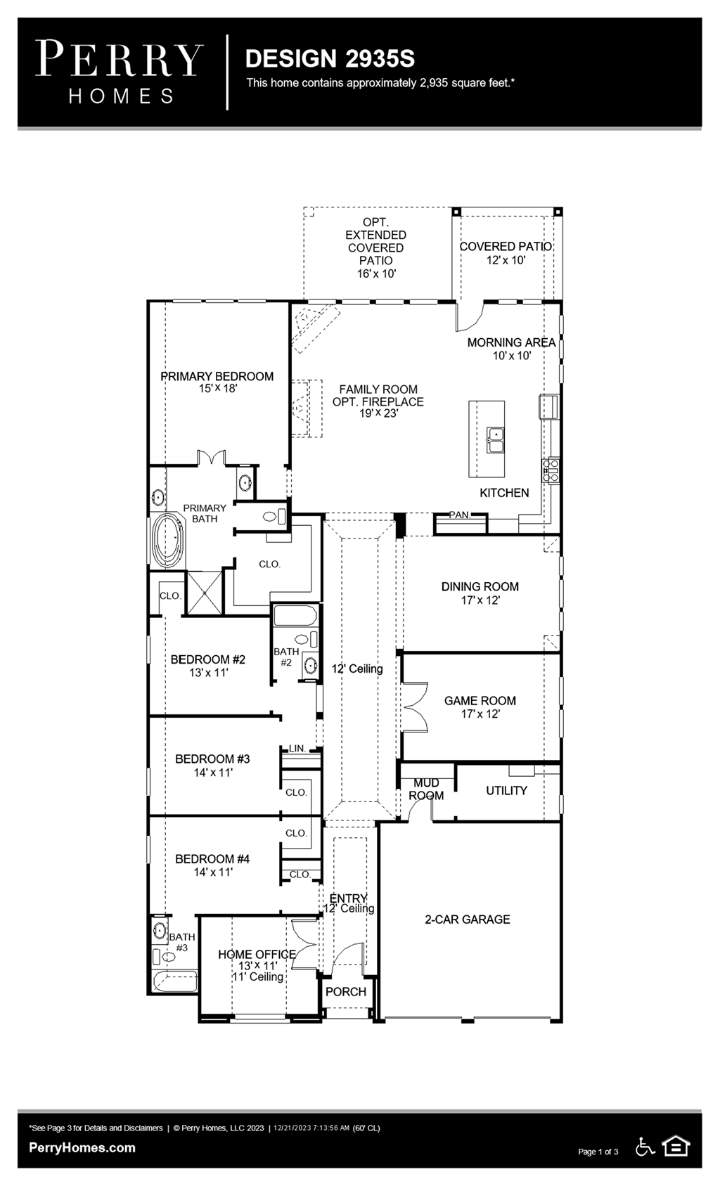 Floor Plan for 2935S