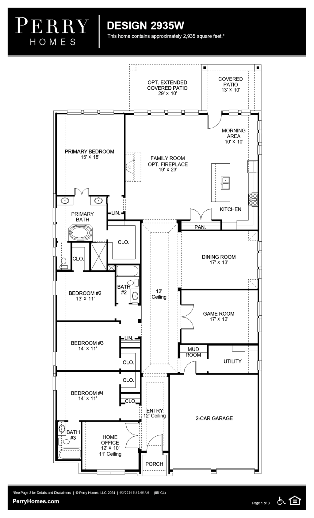 Floor Plan for 2935W