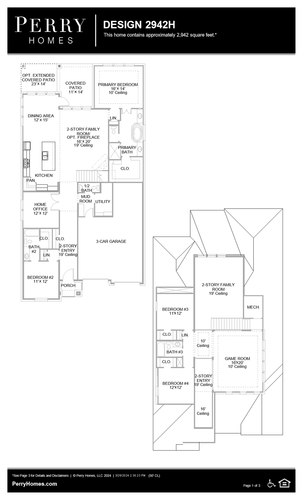 Floor Plan for 2942H