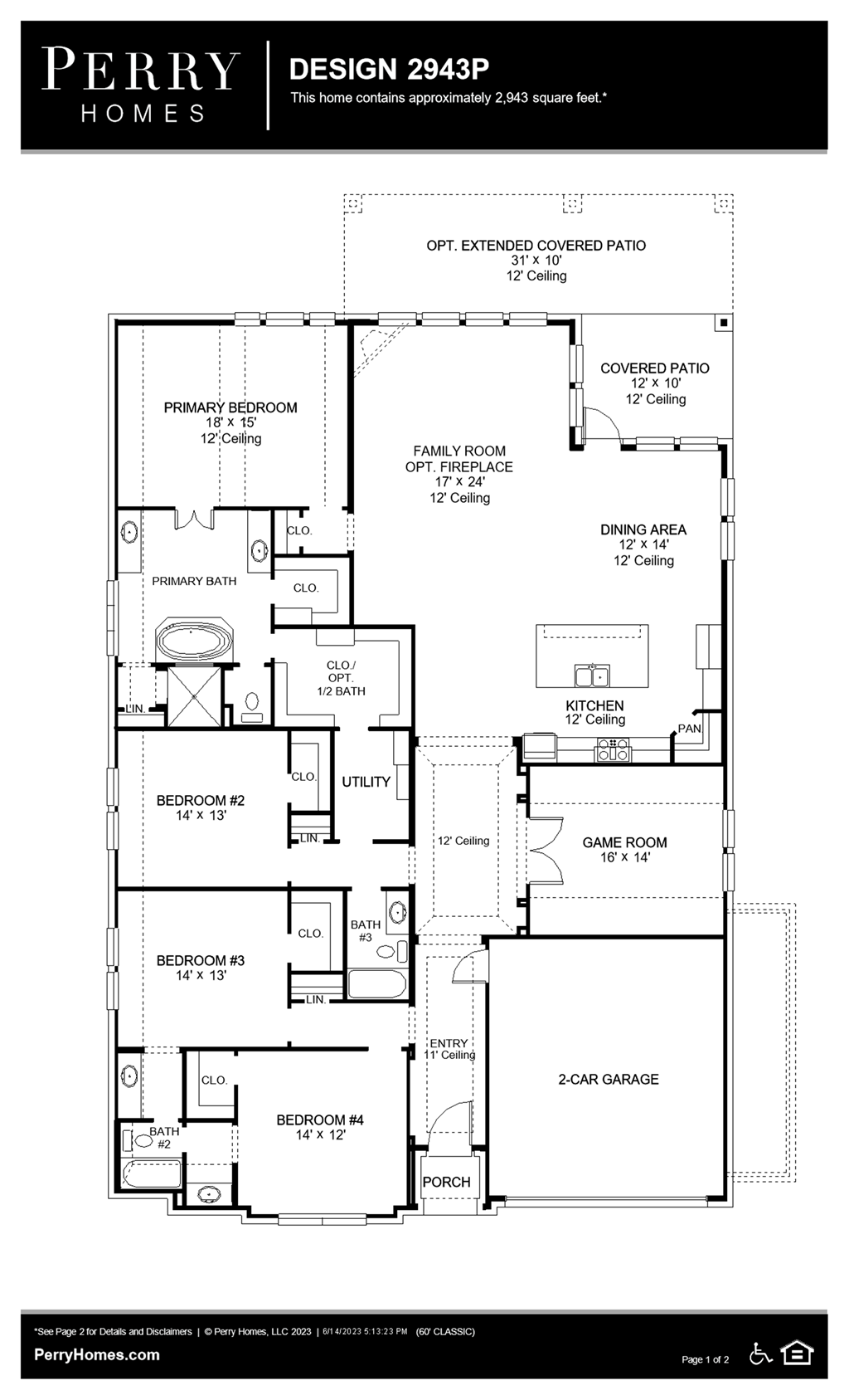 Floor Plan for 2943P