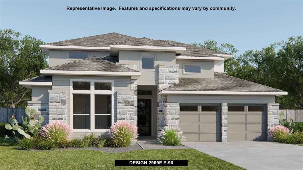 New Home Design, 2,969 sq. ft., 4 bed / 3.5 bath, 3-car garage