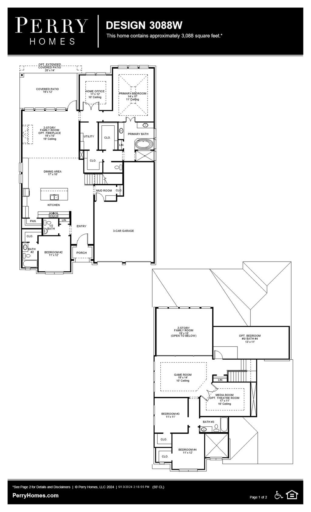 Floor Plan for 3088W