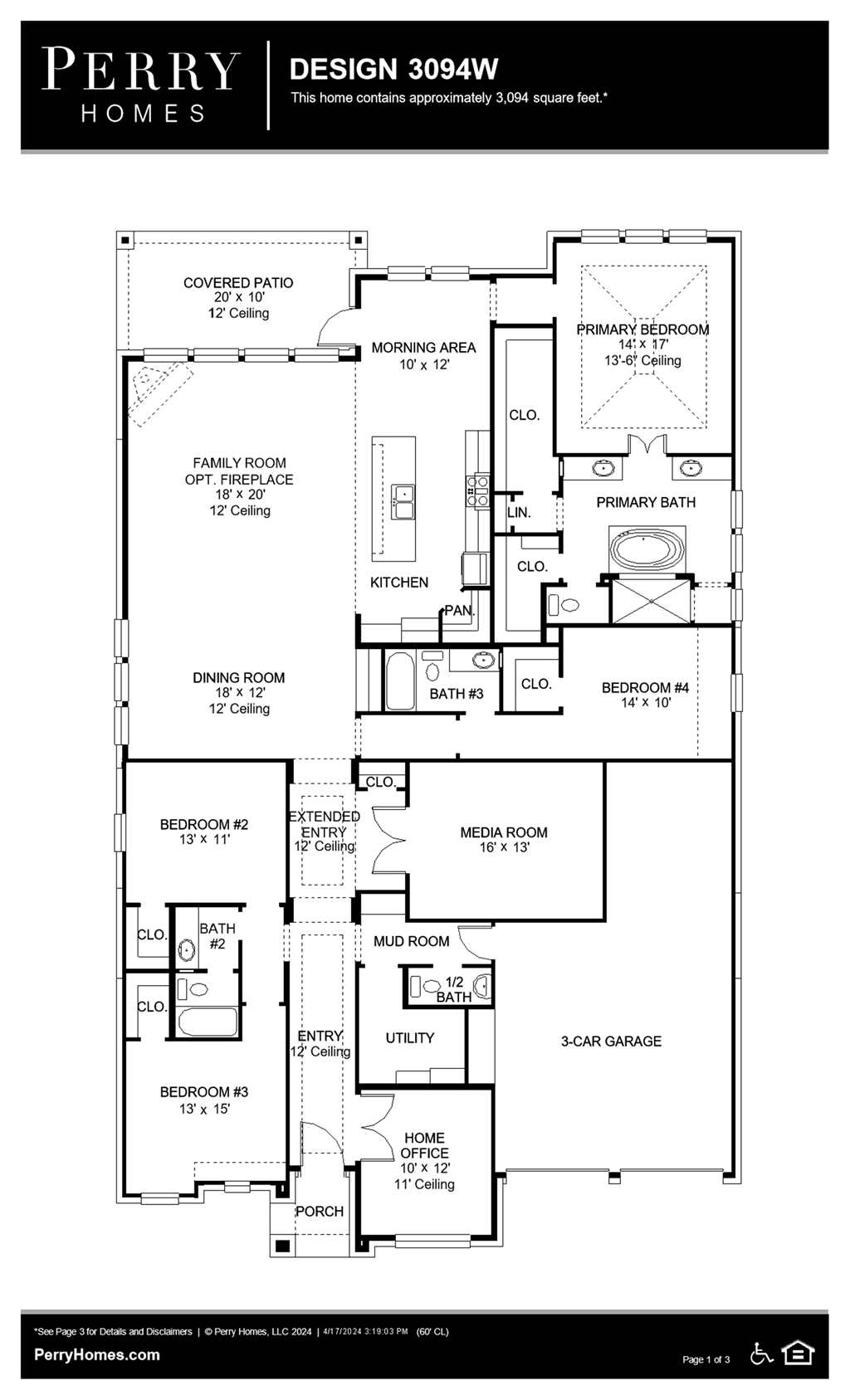Floor Plan for 3094W