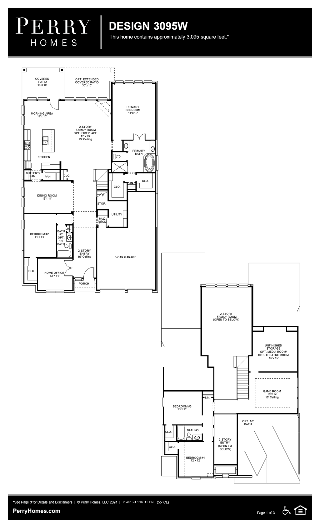 Floor Plan for 3095W