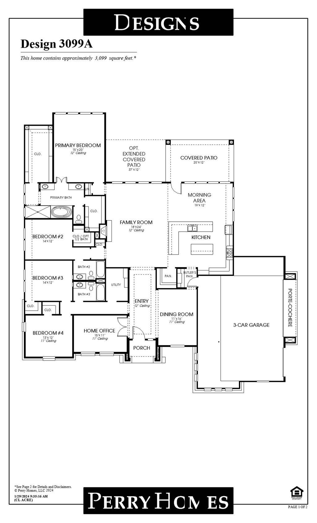 Floor Plan for 3099A