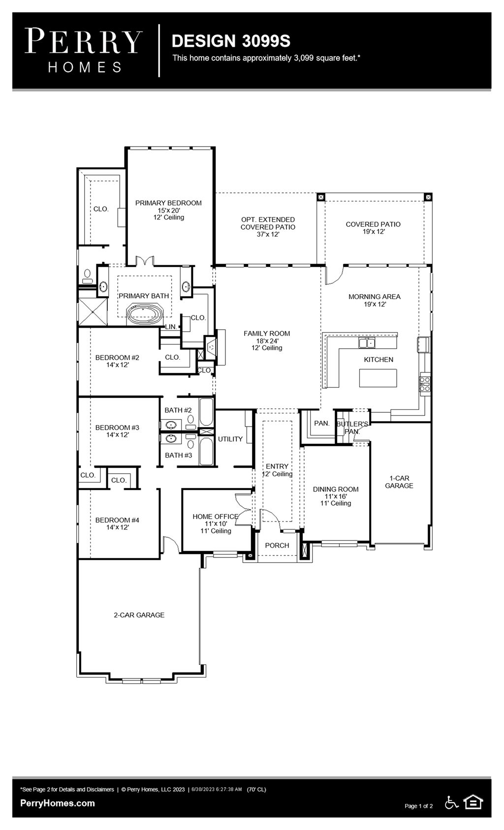 Floor Plan for 3099S