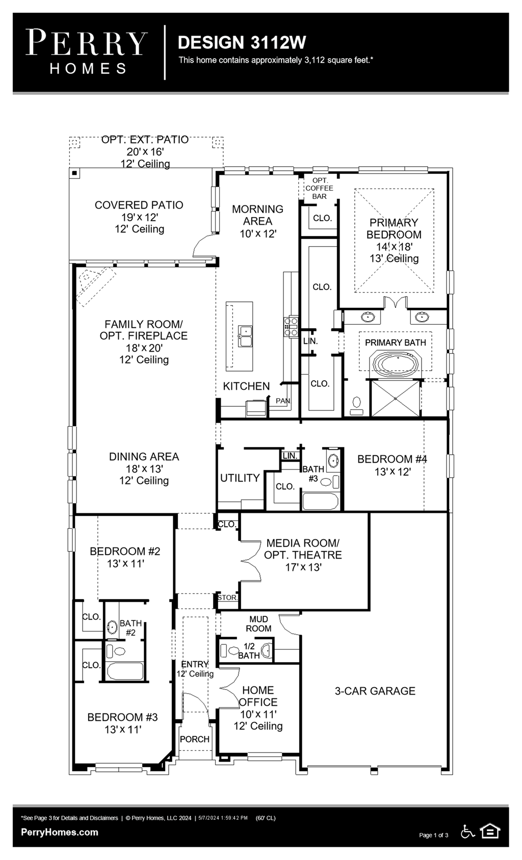 Floor Plan for 3112W