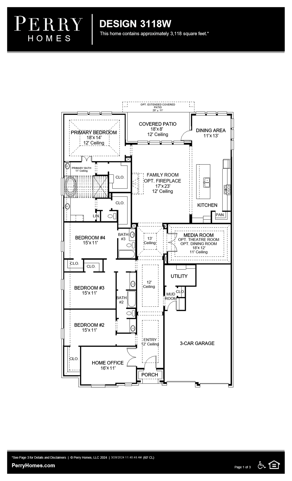 Floor Plan for 3118W