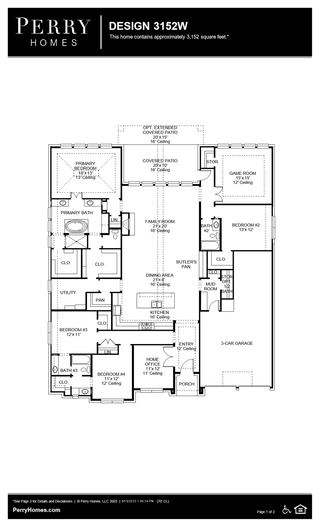 Floor Plan for 3152W