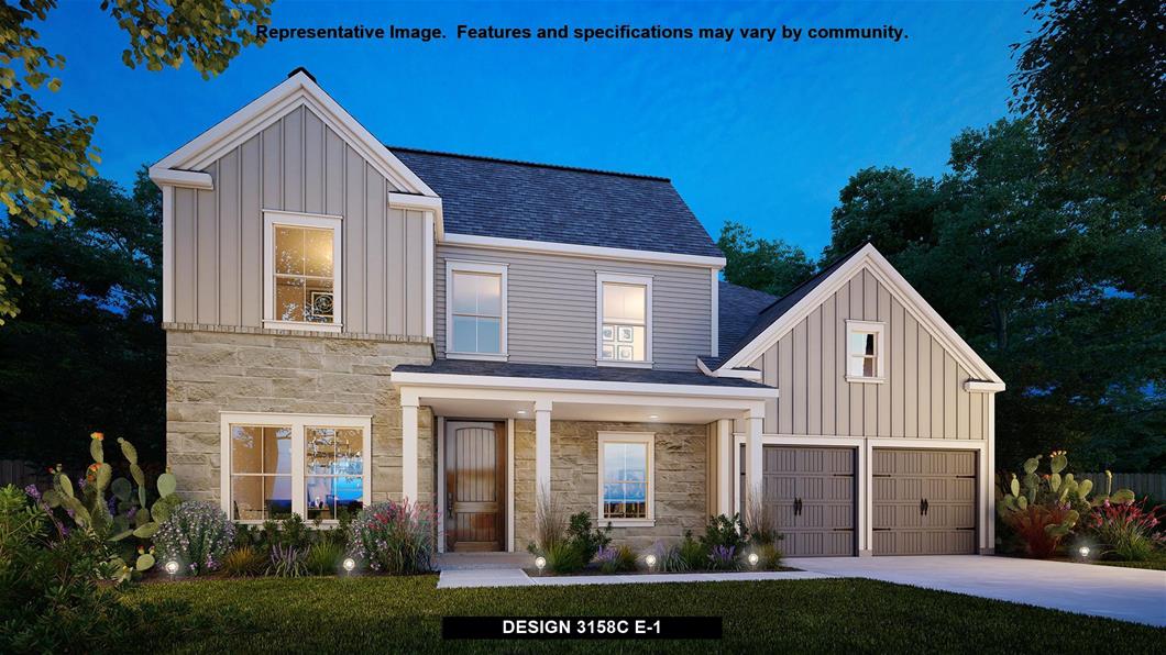 New Home Design, 3,158 sq. ft., 4 bed / 3.5 bath, 3-car garage