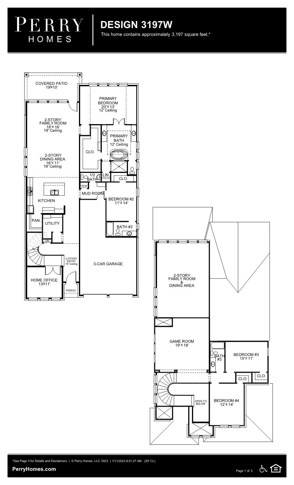 Floor Plan for 3197W