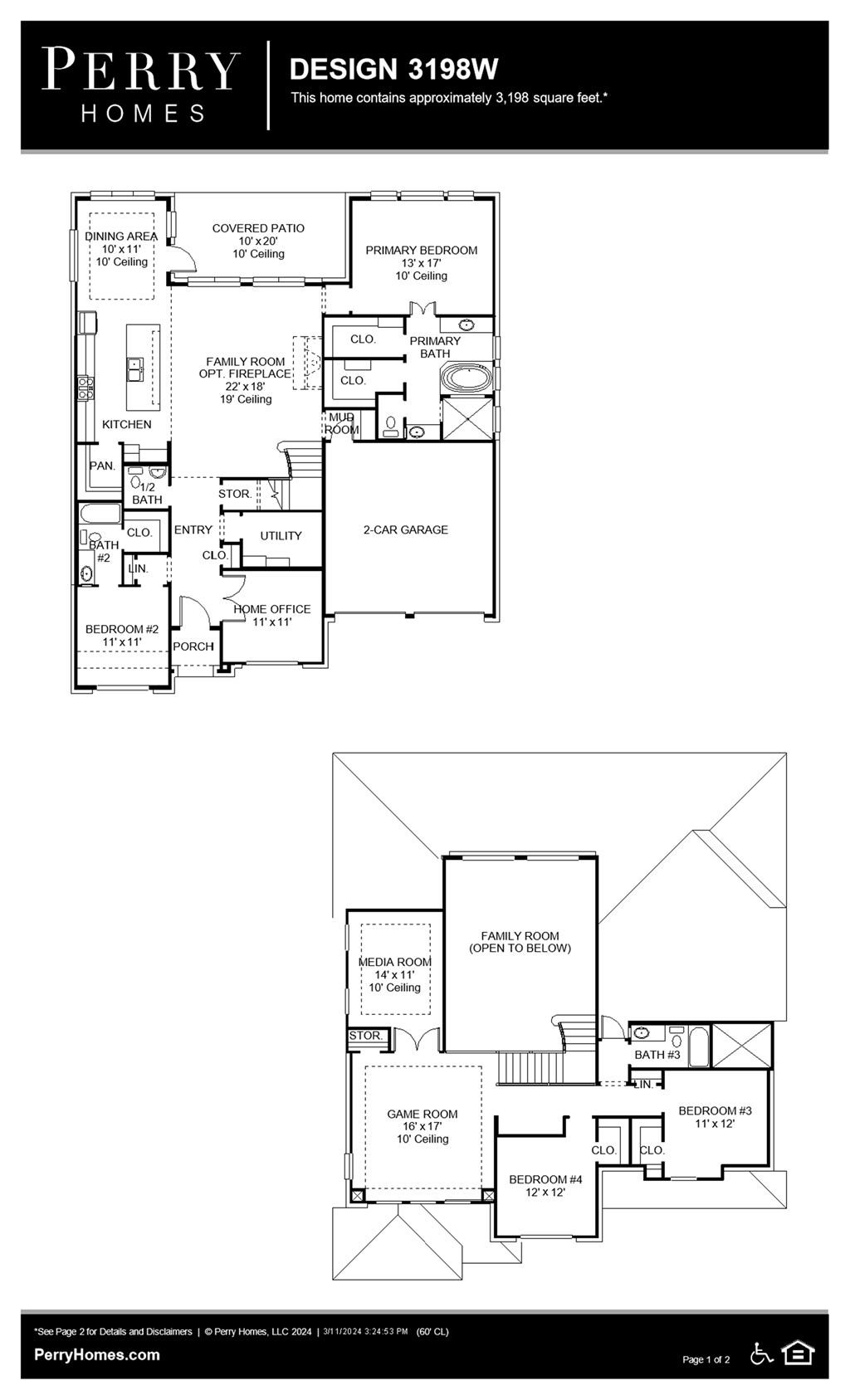 Floor Plan for 3198W