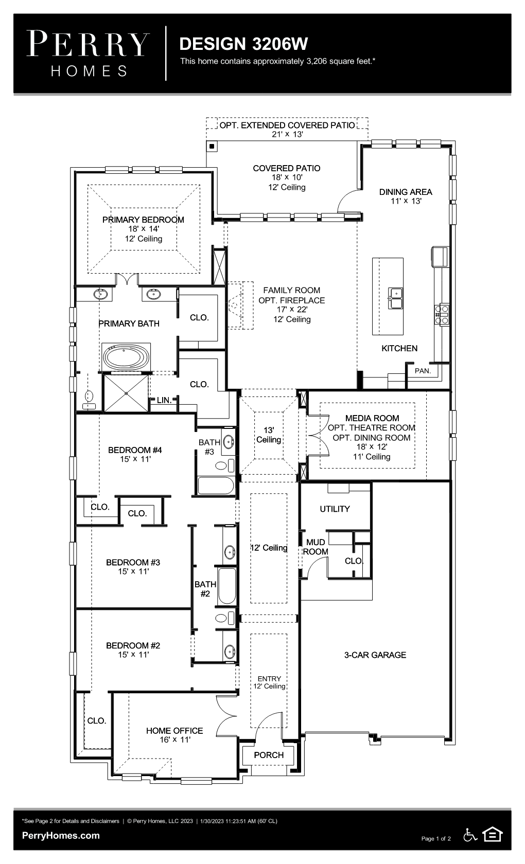Floor Plan for 3206W