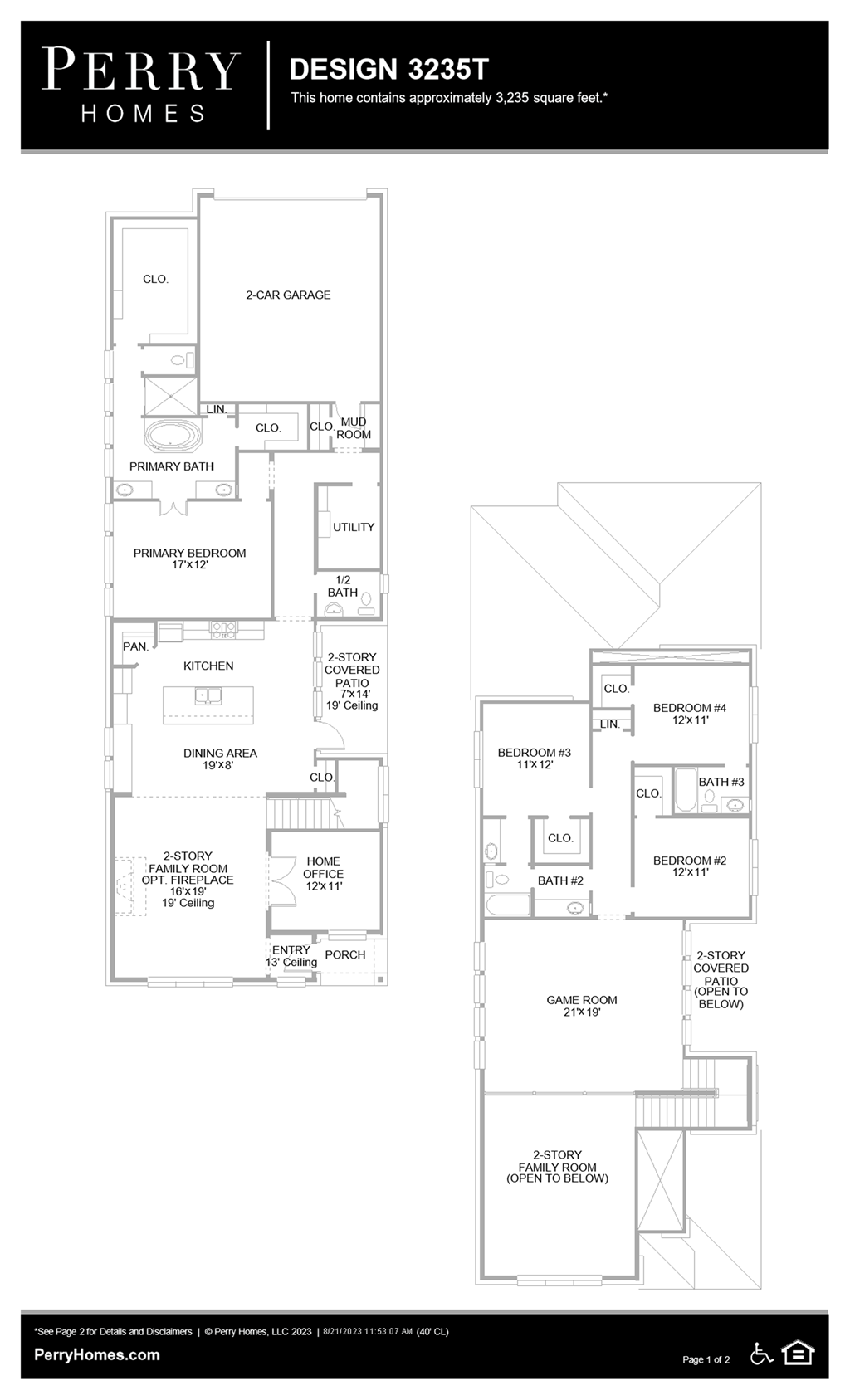 Floor Plan for 3235T