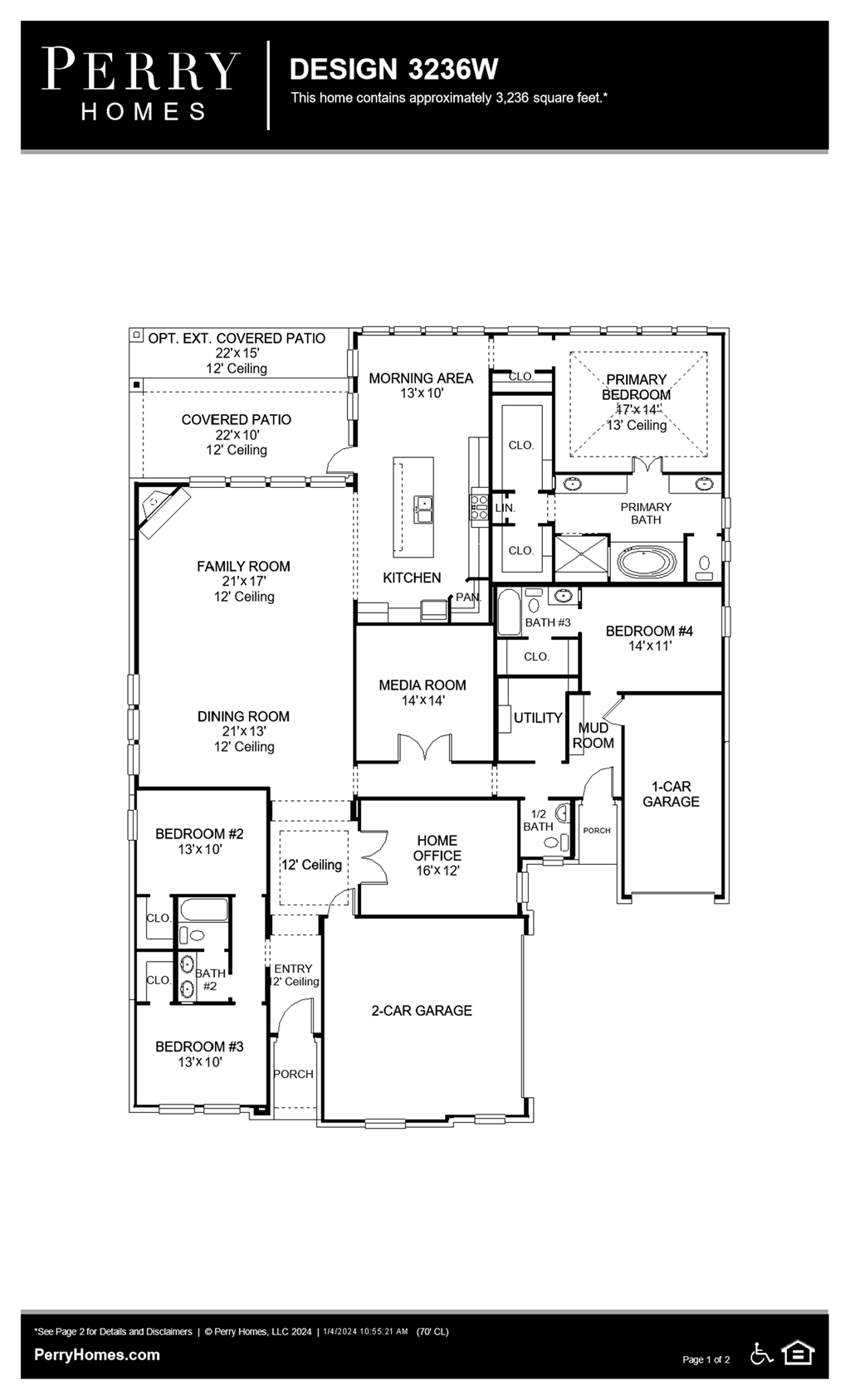 Floor Plan for 3236W