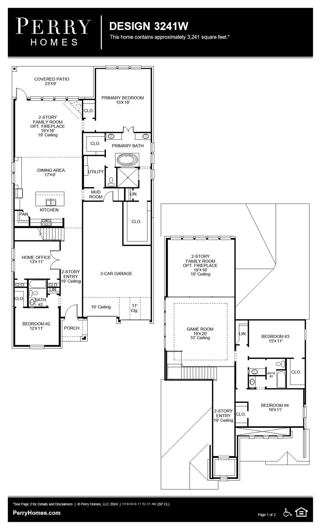 Floor Plan for 3241W