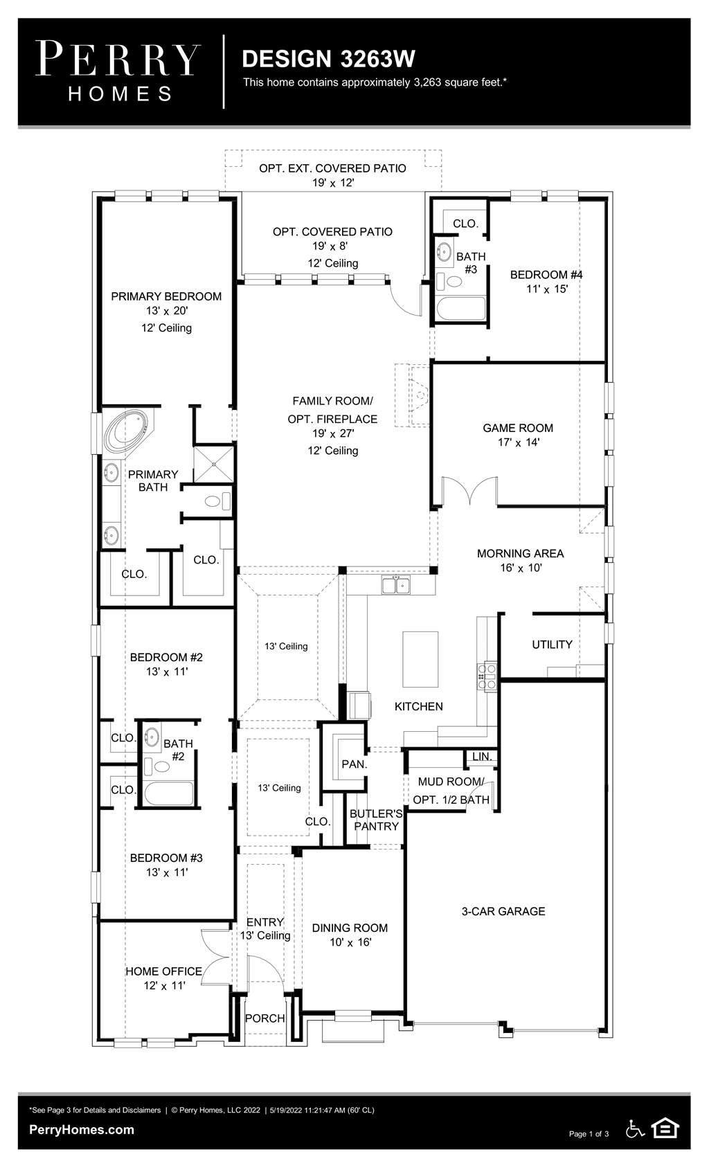 Floor Plan for 3263W