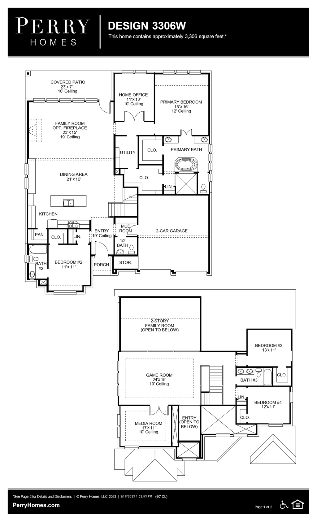 Floor Plan for 3306W