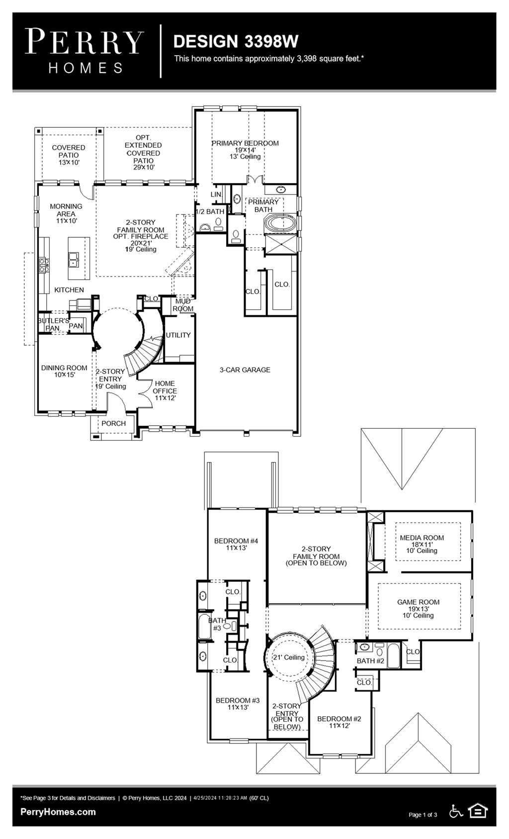 Floor Plan for 3398W