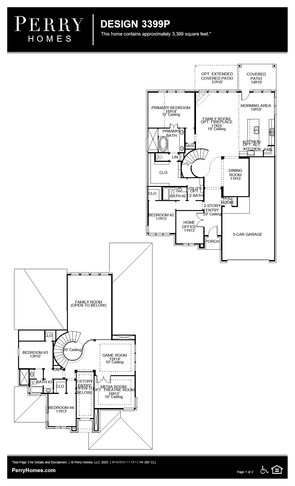 Floor Plan for 3399P
