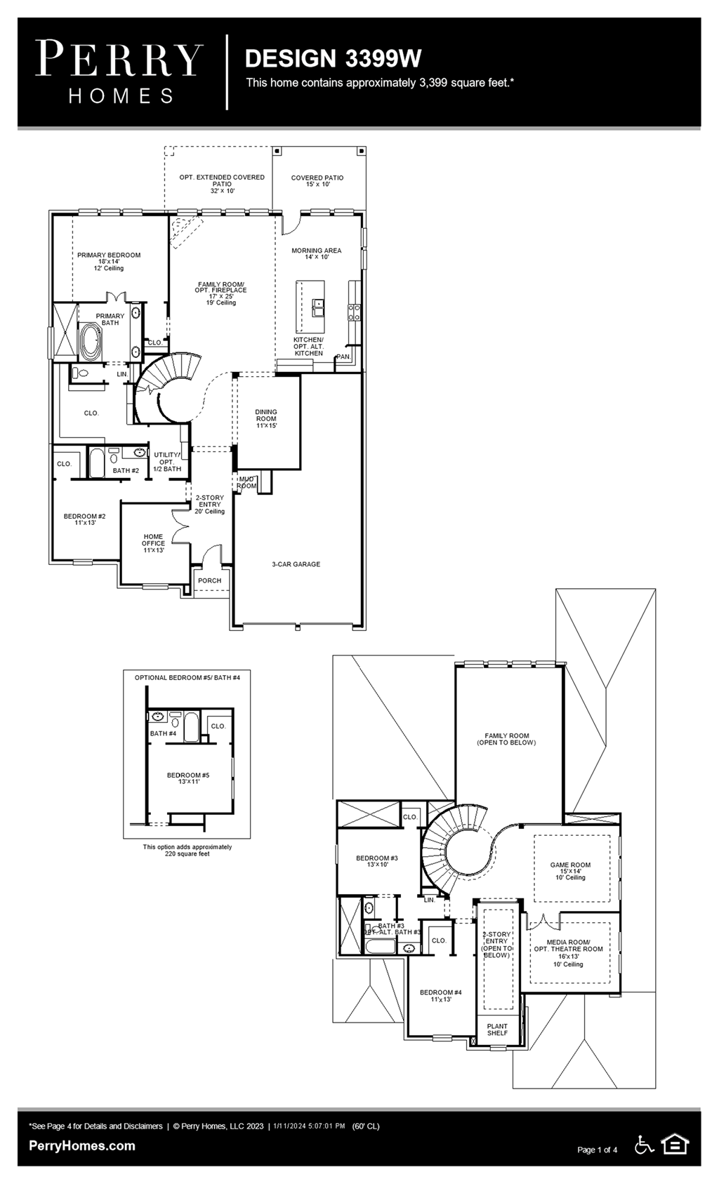 Floor Plan for 3399W