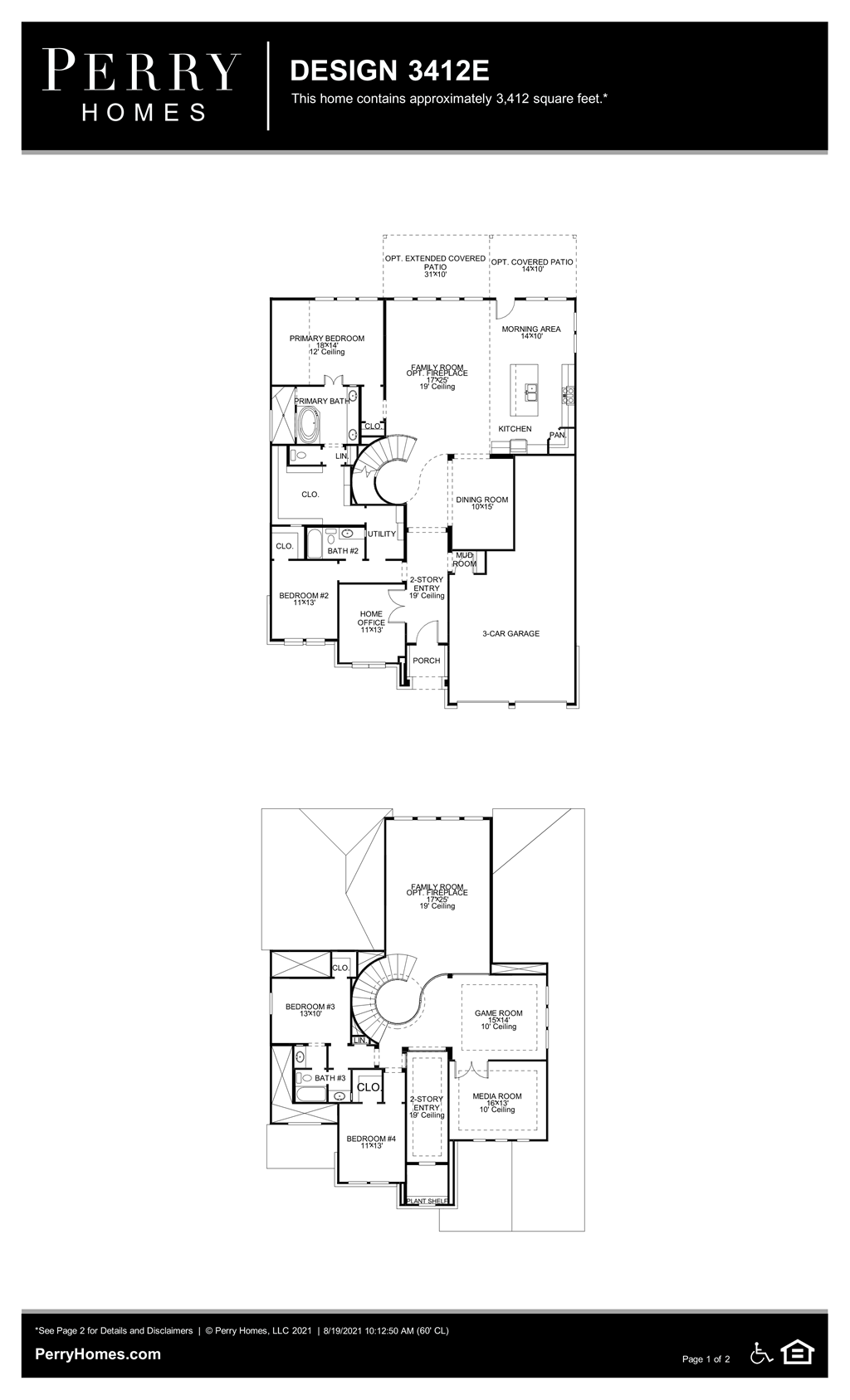 Floor Plan for 3412E