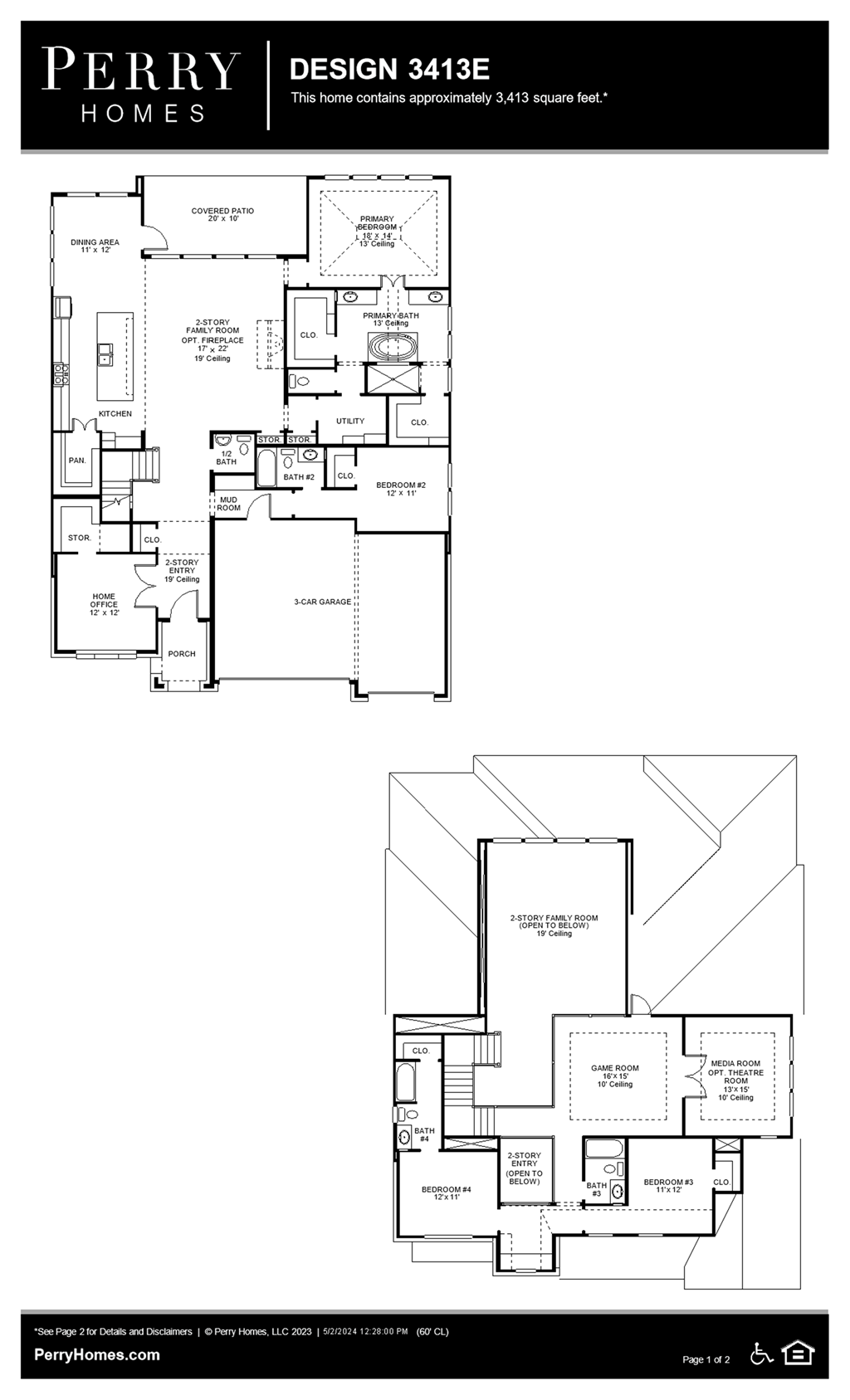 Floor Plan for 3413E