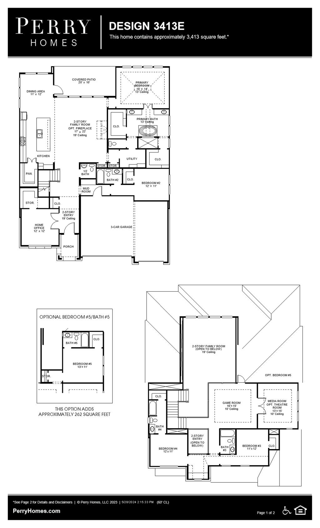 Floor Plan for 3413E