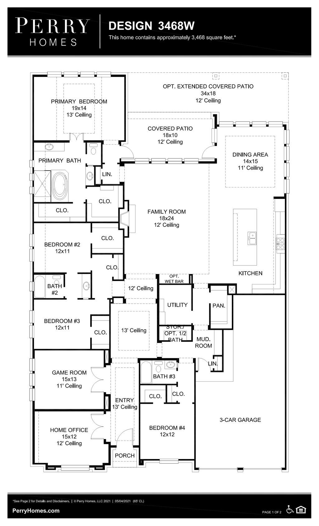 Floor Plan for 3468W