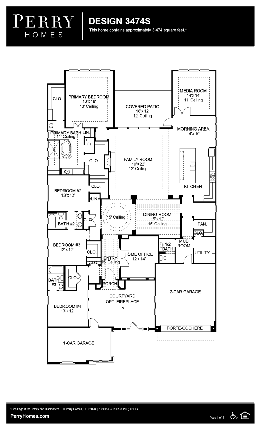 Floor Plan for 3474S