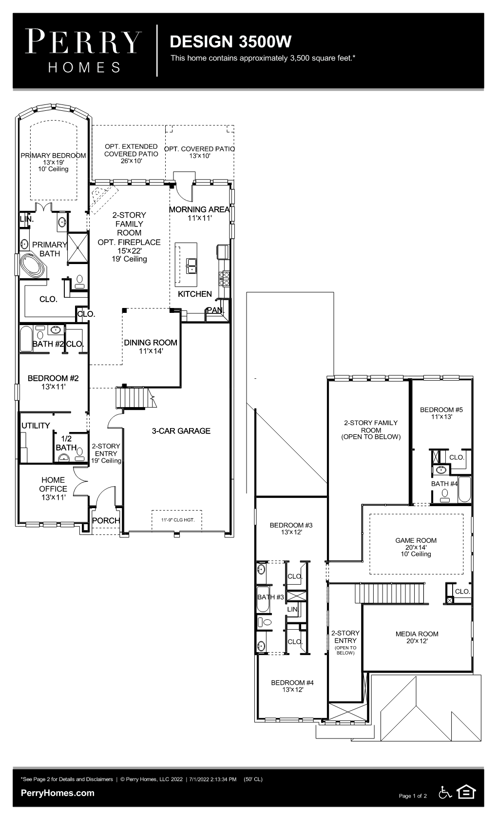 Floor Plan for 3500W