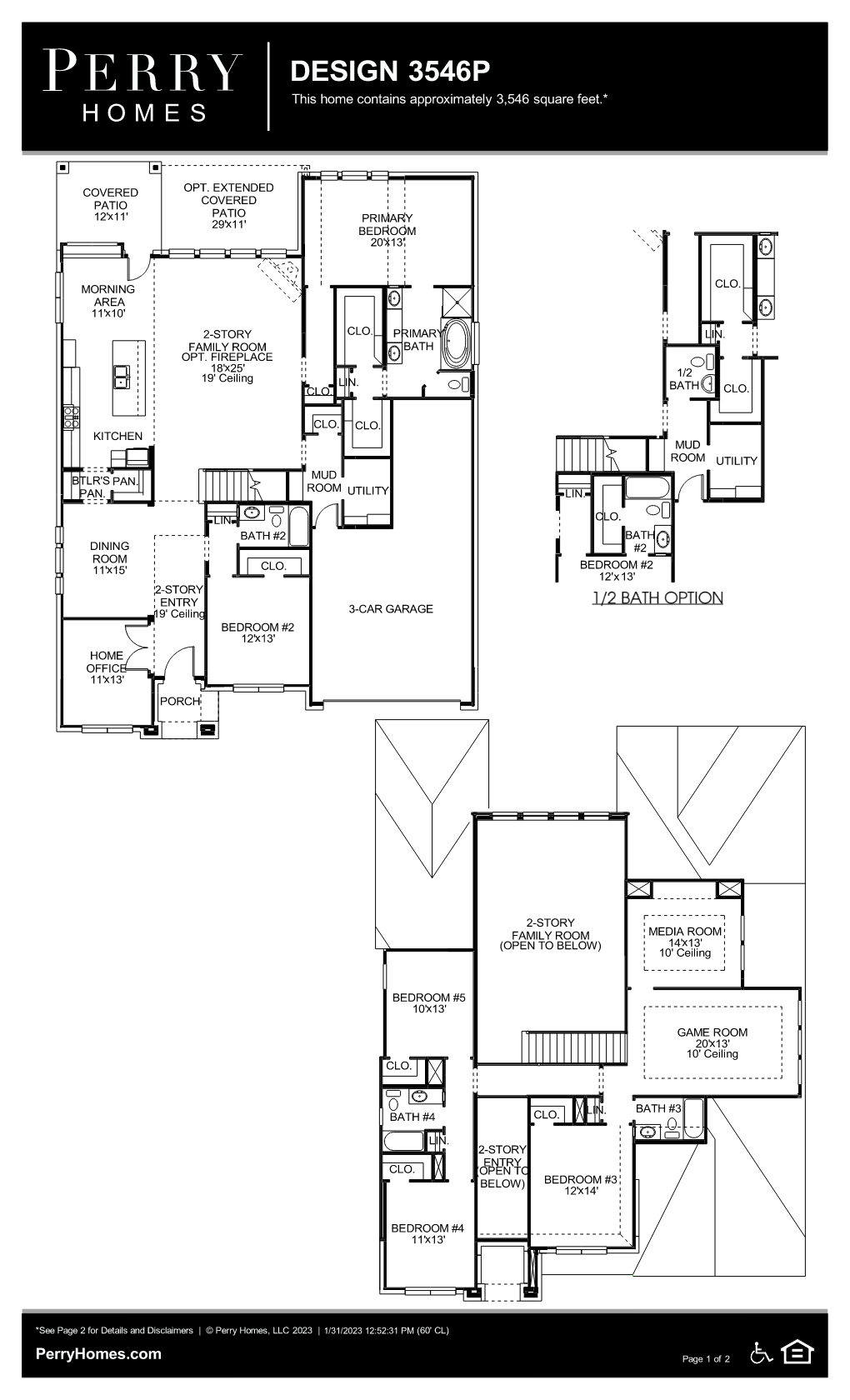 Floor Plan for 3546P