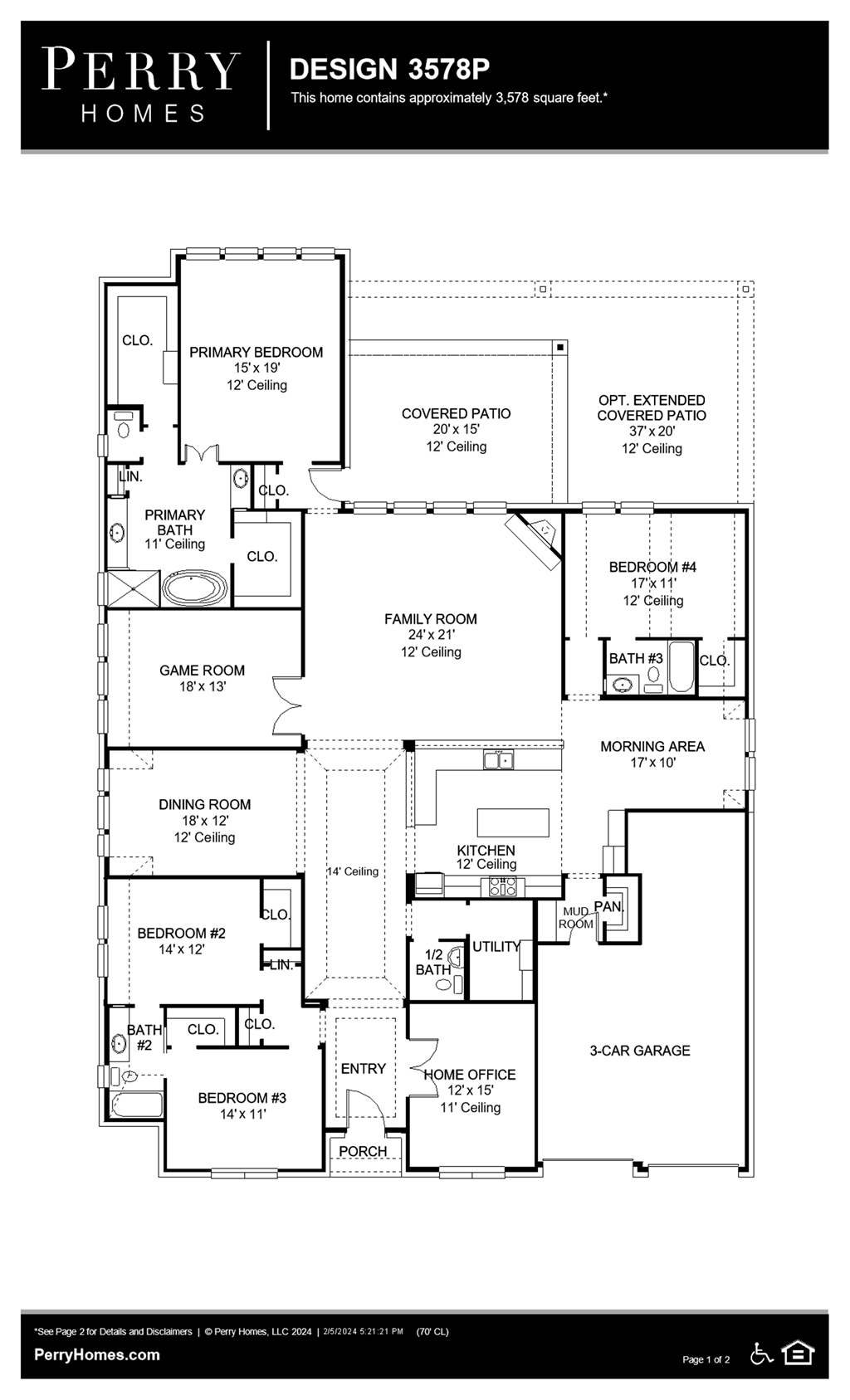 Floor Plan for 3578P