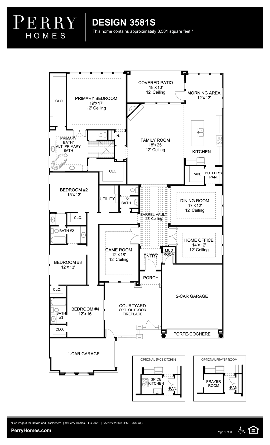 Floor Plan for 3581S
