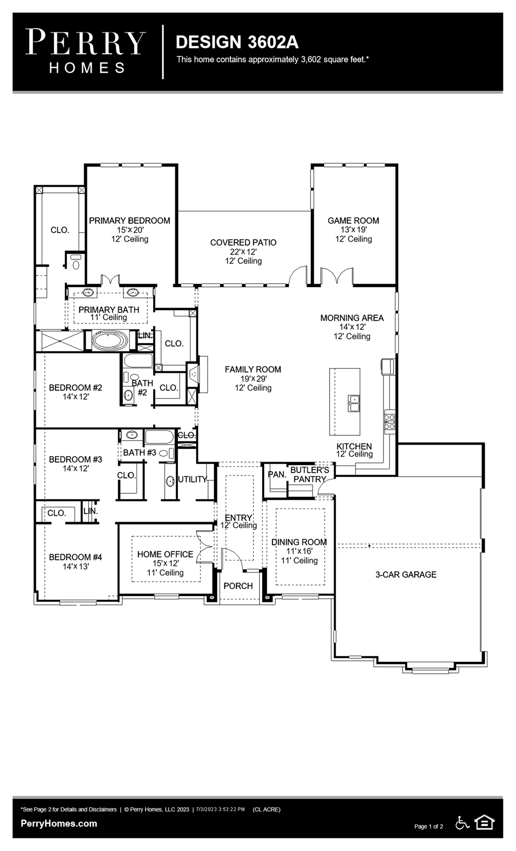 Floor Plan for 3602A