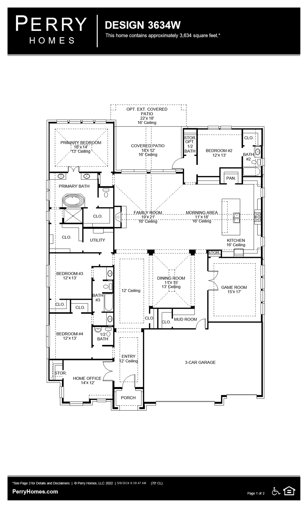 Floor Plan for 3634W