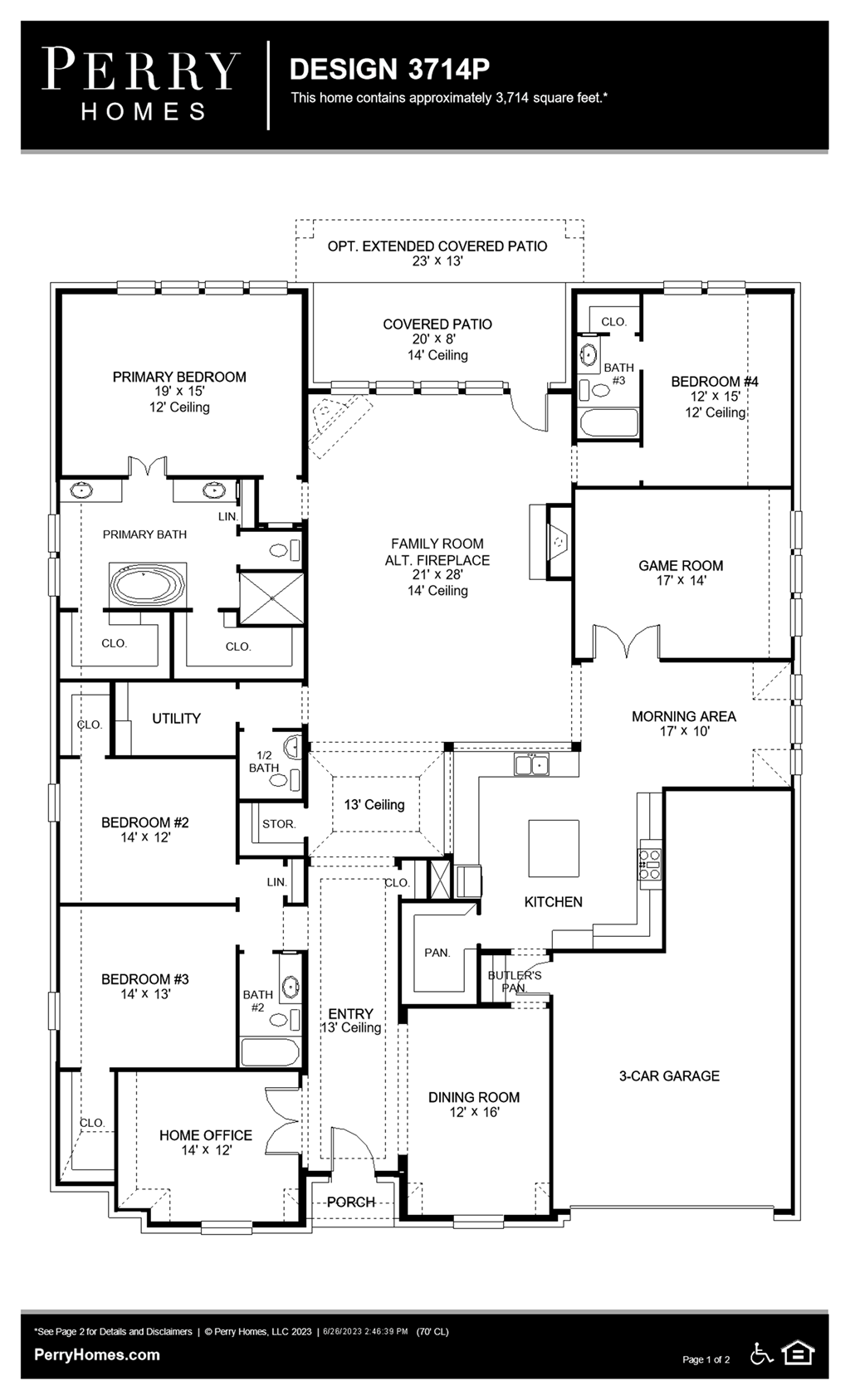 Floor Plan for 3714P