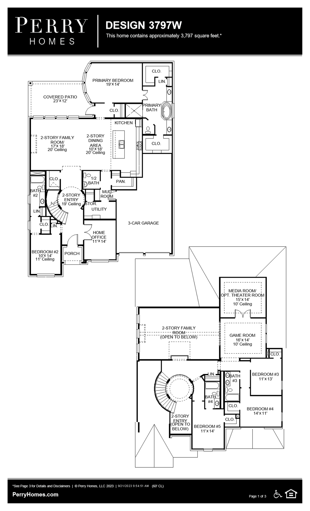 Floor Plan for 3797W