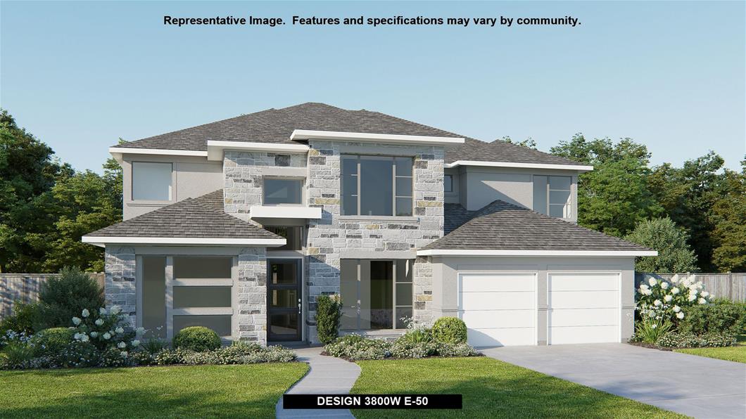 New Home Design, 3,800 sq. ft., 5 bed / 4.5 bath, 3-car garage