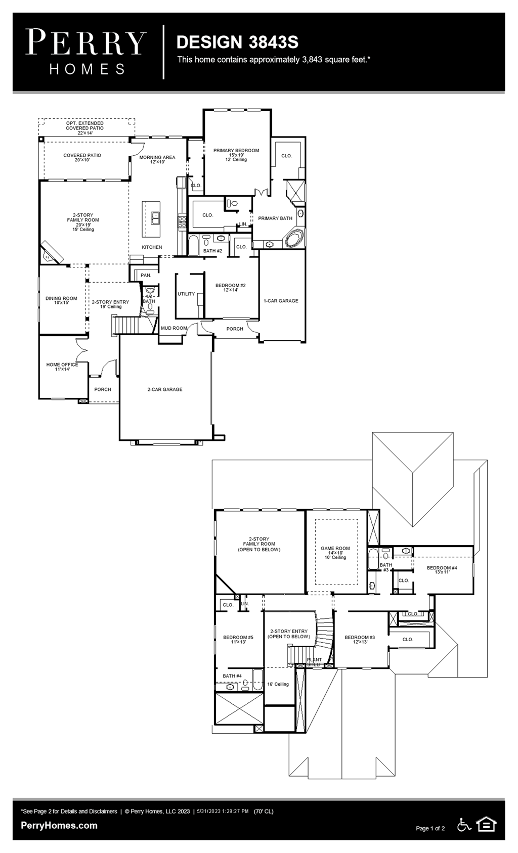 Floor Plan for 3843S