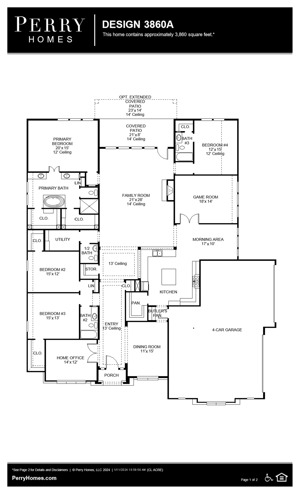 Floor Plan for 3860A