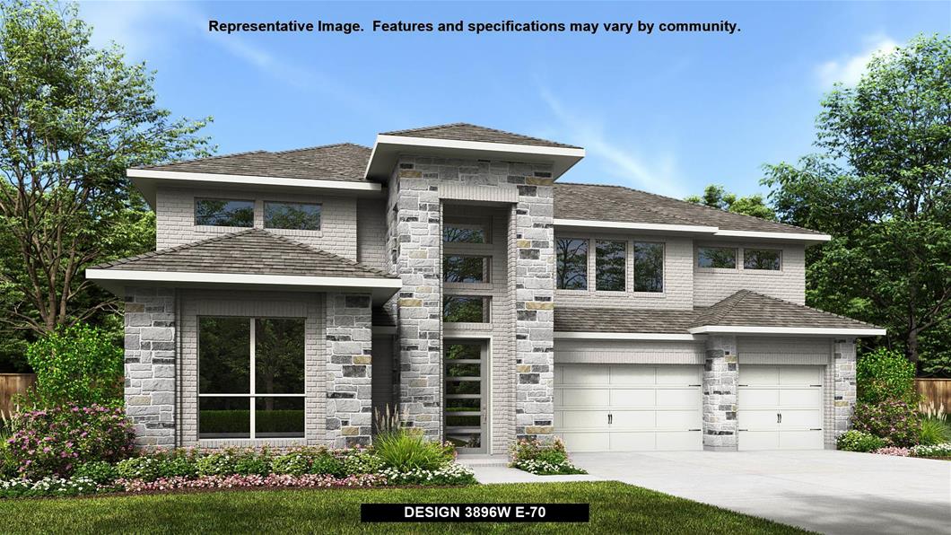 New Home Design, 3,896 sq. ft., 5 bed / 4.5 bath, 3-car garage