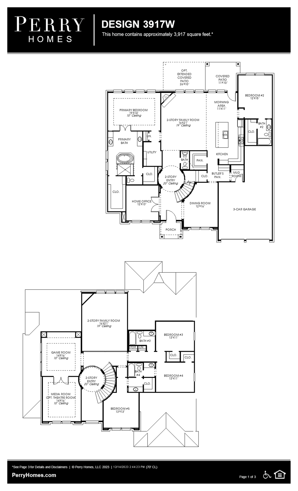 Floor Plan for 3917W
