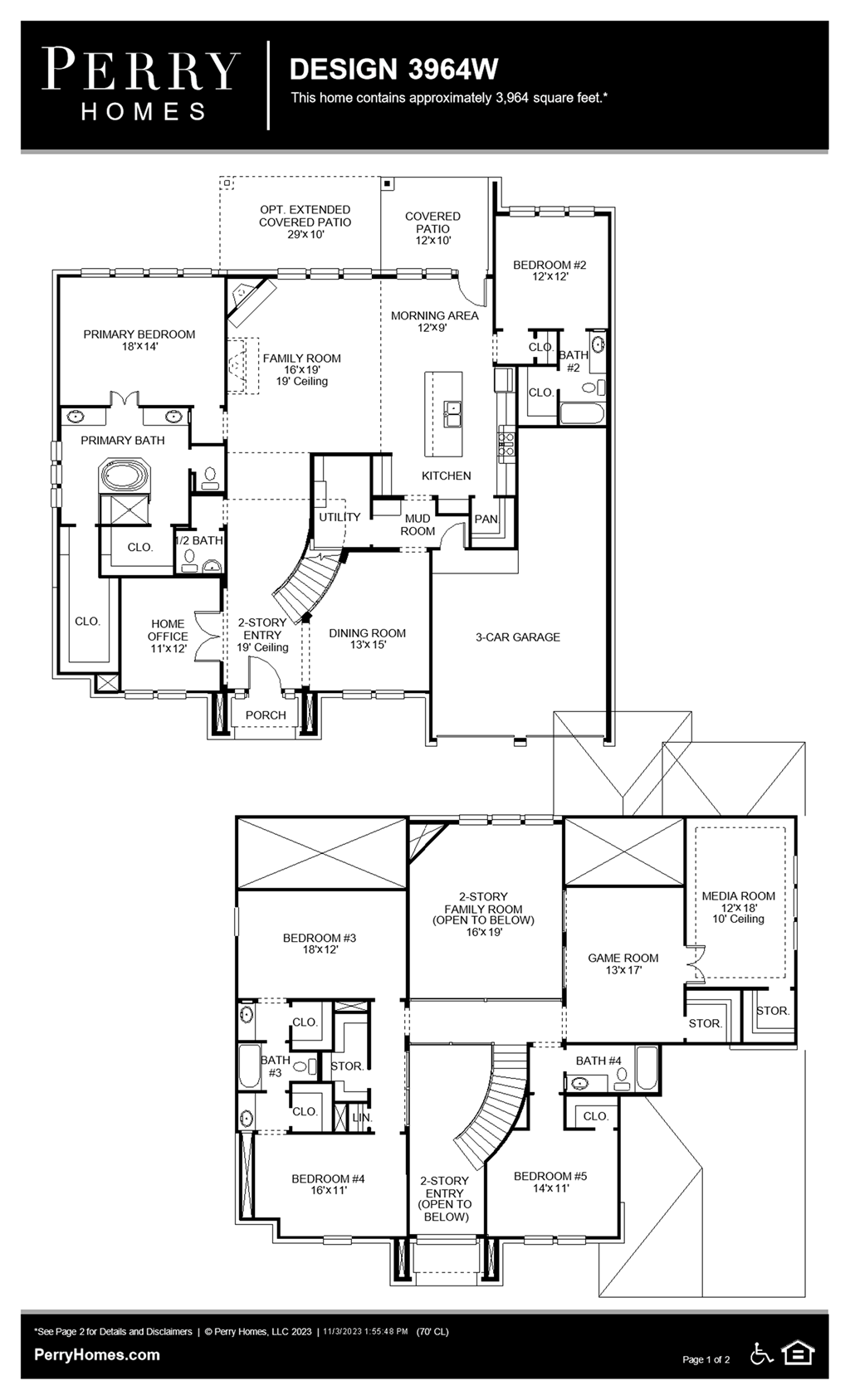 Floor Plan for 3964W
